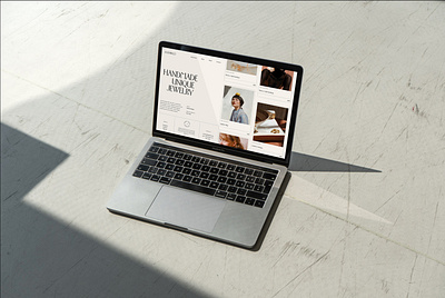 Website design snapshot branding jewellery laptop mockup photography ui web webdesign website