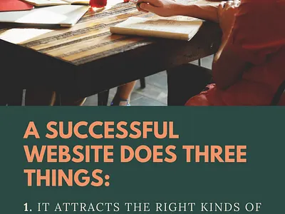 A successful website does three things design elementor elementor pro illustration landing page design logo responsive design ui website wordpress