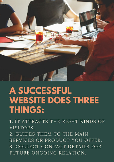 A successful website does three things design elementor elementor pro illustration landing page design logo responsive design ui website wordpress