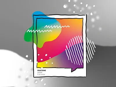 Pantone full color adobe illustrator color design illustration magazine vector