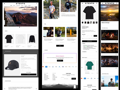 Stenos Website design ecommerce market nature shop stenos travel trip ui ux web website webview