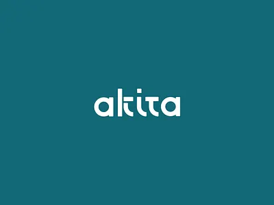 akita clean logo logotype minimal symbol typography