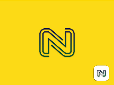 N LETTER LOGO branding businesscard design graphic design illustration logo t shirt ui ux vector