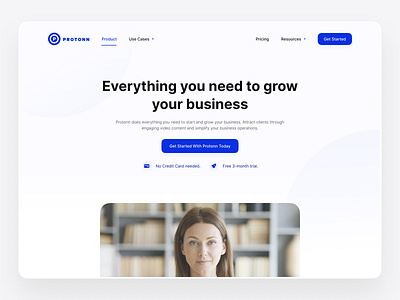 Protonn - Landing Page design landing page product design responsive ui ux web webdesign website