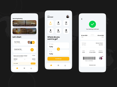 Travel App airline app branding graphic design hotel logo nature tour train travel ui ux vector