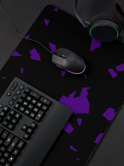 Desk Mat army black camo camouflage colorful desk desk mat female for friends for her for him gift ideas graphic design male mat purple seamless styled tactical violet