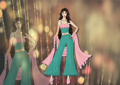 Attire adobe illustrator digital digital illustration digitalart digitali fashiondesign fashiondesigner fashionillustration fashionillustrator illustration illustrator work working space