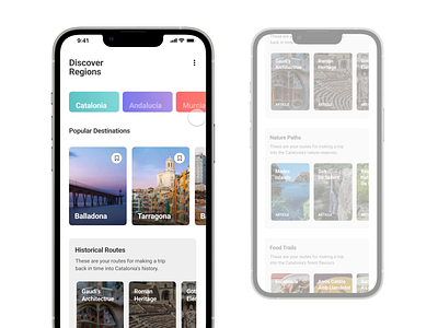 Travel guide application animation app application mobile mobile app mobile design product design transitions ui user interface ux