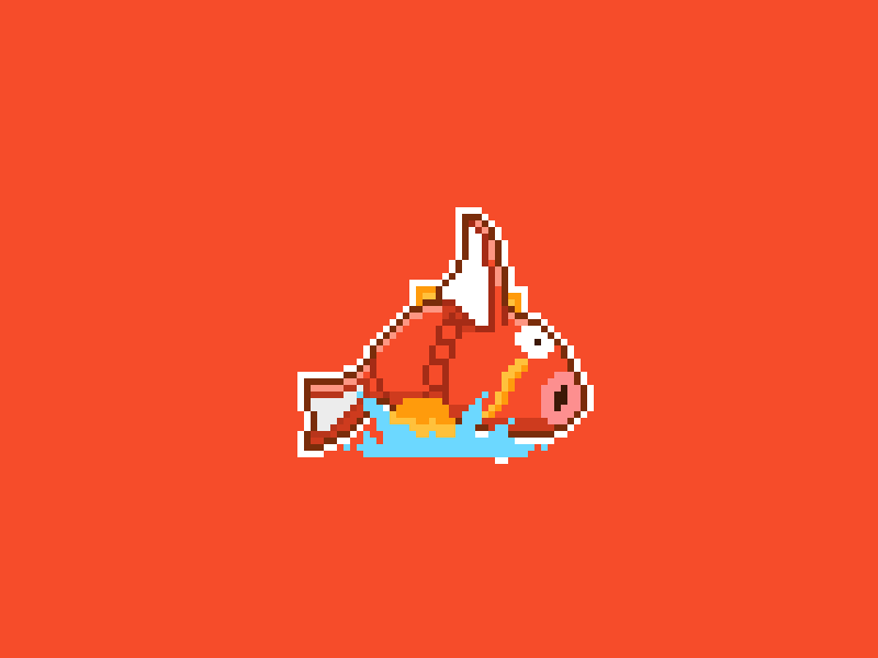 My love Magikarp animation love magikarp pixelart pokemon splash weak