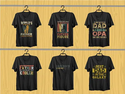 Father T-shirt Bundle Designs. apparel