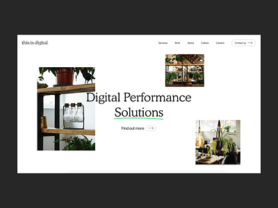 This is Digital: Hero branding design logo ui user experience user interface ux web website