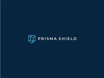 PrismaShield logo branding crypto identity illustration logo minimal nft prisma security shield simple syber ui ux vector