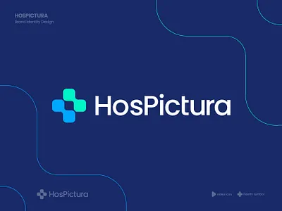 HosPictura Logo Concept brand brand design branding clean creative logo doctor health health care hospital identity insurance logo logomark logotype medical logo modern logo plus sign startup symbol video
