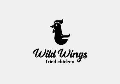 wild wings design logo vector