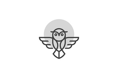 Owl Logo animal logo app bird branding education icon logo owl vector wild