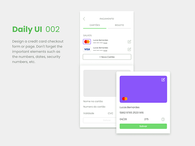 Daily UI 002 - Credit Card Checkout card checkout creditcard dailyui design designui iu ui uidesign