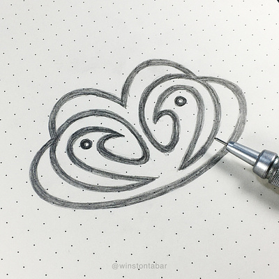 Lovebirdus abstract branding clean design geometric illustration logo logomark minimal ui