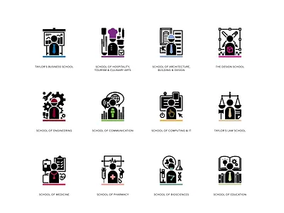 TU School Programme Icon Design adobe illustrator design design inspiration geometric graphic design icon icon design kamarul izam line malaysia programme school university vector