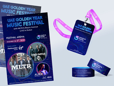UAE Golden Year Music Festival branding adobe adobe illustrator branding design graphic design illustration logo photoshop ui vector