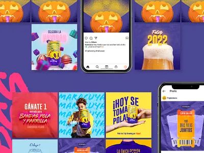 Social media branding design drink graphic design illustration instagram post rrss social media ui vector