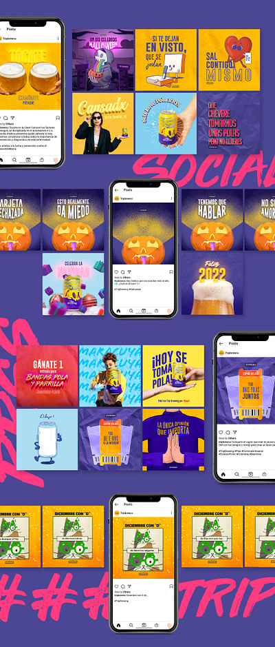 Social media branding design drink graphic design illustration instagram post rrss social media ui vector