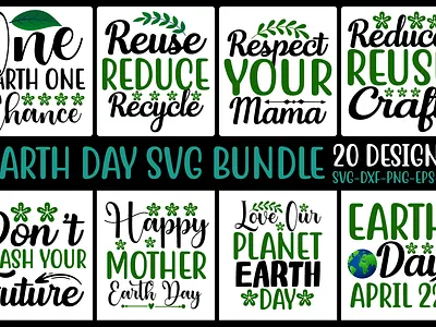 Earth day svg bundle 3d animation graphic design logo motion graphics ui