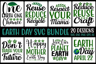 Earth day svg bundle 3d animation graphic design logo motion graphics ui