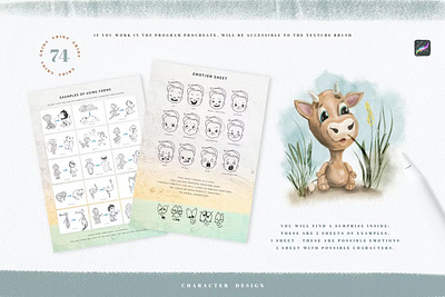 Free Procreate Grids for Creating Cute Characters animals baby bithday body character cow cute design digital art face forest fox grids illustration kids procreate app procreate brush procreate brushes procreate illustration stamp