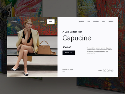 Capucine 一 Landing Page Design app branding design freelance designer freelancer graphic design landing page portfolio product design serif font typography ui ui design ui ux user experience user interface ux web web design website