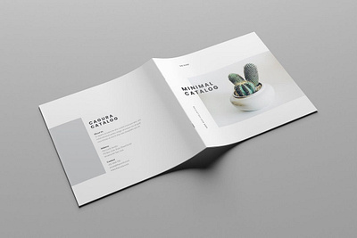 Minimal Square Catalog botanic branding brochure brochure design catalog catalog design catalog template catalogue clean elegant graphic design indesign marketing minimal elegant photography portfolio product promotion square template