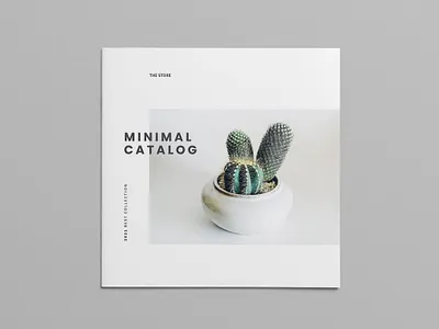 Minimal Square Catalog botanic brochure brochure design catalog catalog design catalog template catalogue clean elegant graphic design indesign marketing minimal photography portfolio portfolio template product promotion square template