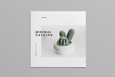 Minimal Square Catalog botanic brochure brochure design catalog catalog design catalog template catalogue clean elegant graphic design indesign marketing minimal photography portfolio portfolio template product promotion square template