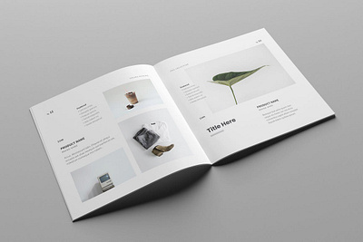 Minimal Square Catalog botanic brochure brochure design catalog catalog design catalog template catalogue clean design elegant graphic design indesign marketing minimal photography portfolio portfolio template product promotion square