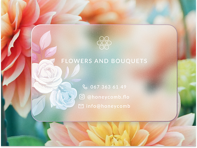 flower shop business card card design flower flowershop illustration logo shop visit visitcard web design webdesign