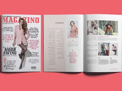 Creative Magazine Design Layout Template bifold creative design graphic design indesign magazine magazine design magazine layout print
