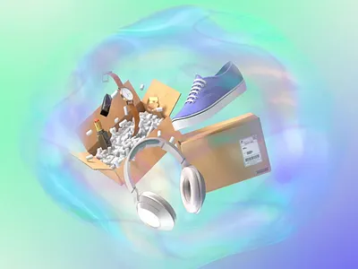 Shop Pay's forcefield against fraud 3d ecommerce forcefield fraud packaging protection shoes