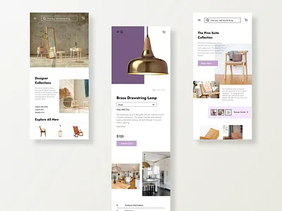 Retail Ecommerce Web App Concept app branding decor design ecommerce figma furniture retail ux web design