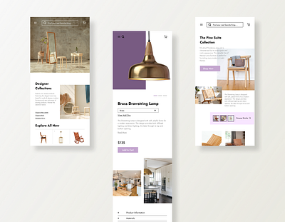 Retail Ecommerce Web App Concept app branding decor design ecommerce figma furniture retail ux web design