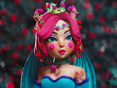 Aswang Fanart 3d aswang blender3d cartoon character illustration kashcgart kashish substance texturing