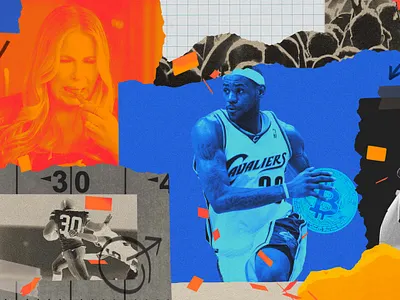 Standout Super Bowl Commercials 🏈 agency blue branding collage commercials design football graphic design illustration orange photoshop sports super bowl texture