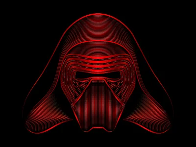 Star Wars - Kylo Ren adobe illustrator adobeillustrator ben solo illustration kylo ren star wars vector