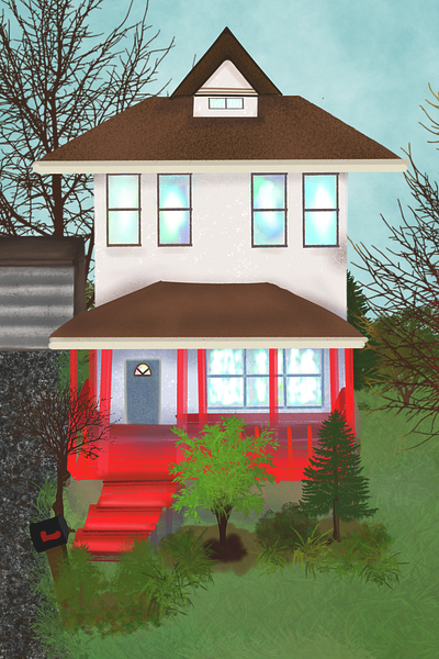 Going Home art digital illustration finart home portrait