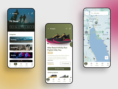 Fit Store App design fit illustration inspiration mobile mobile app mobile design sport store ui ux