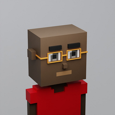 3D NFT Collection Design: Voxel Avatars #4 3d nft 3dvoxel collectibles nft nft collection nft designer nftart nftartist nfts voxel voxel art voxel artist