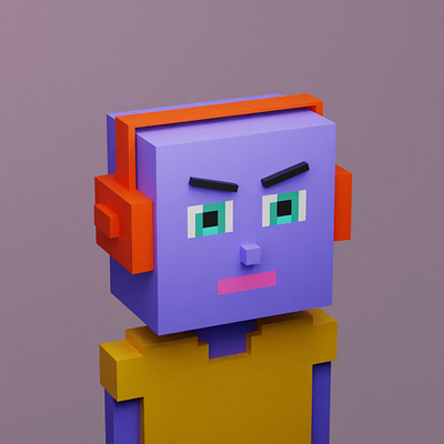 NFT Art Design 3D in Voxel Art: Voxel Avatars - NFT Collection 1 collectibles nft nft art nft artist nft collection nft designer nftart nftartist nfts opensea voxel voxel art