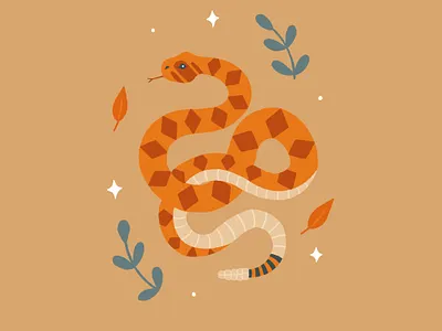 Rattlesnake art drawing hand drawn illustration nature procreate snake