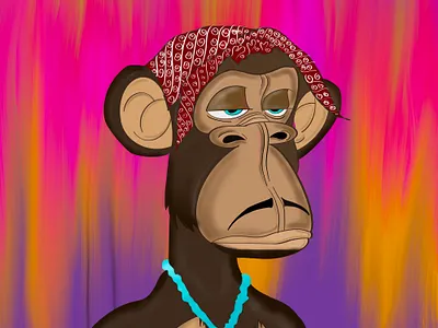 Ape Tupac art artist crypto digital drawing graphic design illustration music nft opensea painting procreate ui vector