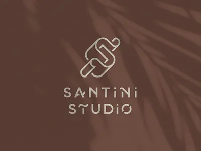 Santini Studio / Logo design architect logo art direction branding corporate identity graphic design graphiste freelance interior designer logo logo design logo font logotype monogram shadows