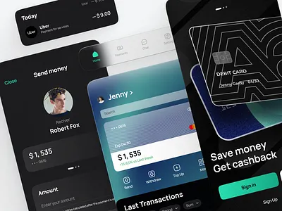 Finance app - Mobile App bank branding design finance illustration ui ux web