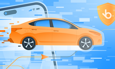 car insurance app app car graphic design illustration mobile technology vector